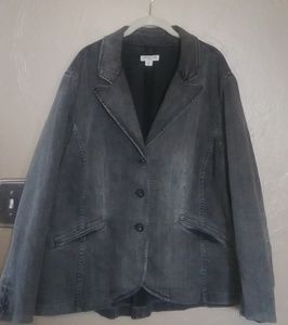 Cold water Creek gray jean jacket....